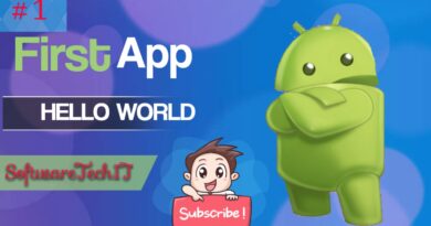 Android First App 'Hello Word'|android first app tutorial|android studio tutorial |SoftwareTechIT