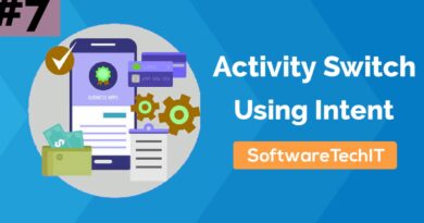 Example of Intent and Switch Activity using Intent | Android Studio Tutorial | #SoftwareTechIT