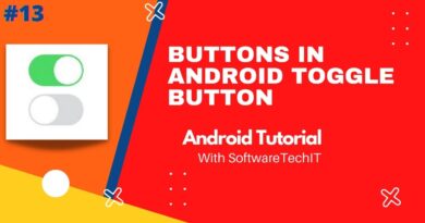 All Buttons In Android |Toggle Button Android Tutorials |#SoftwareTechIT